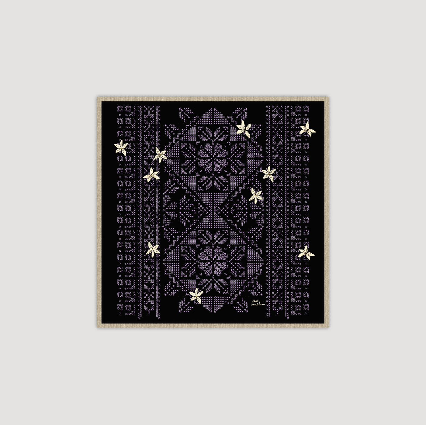 Purple Embroidery