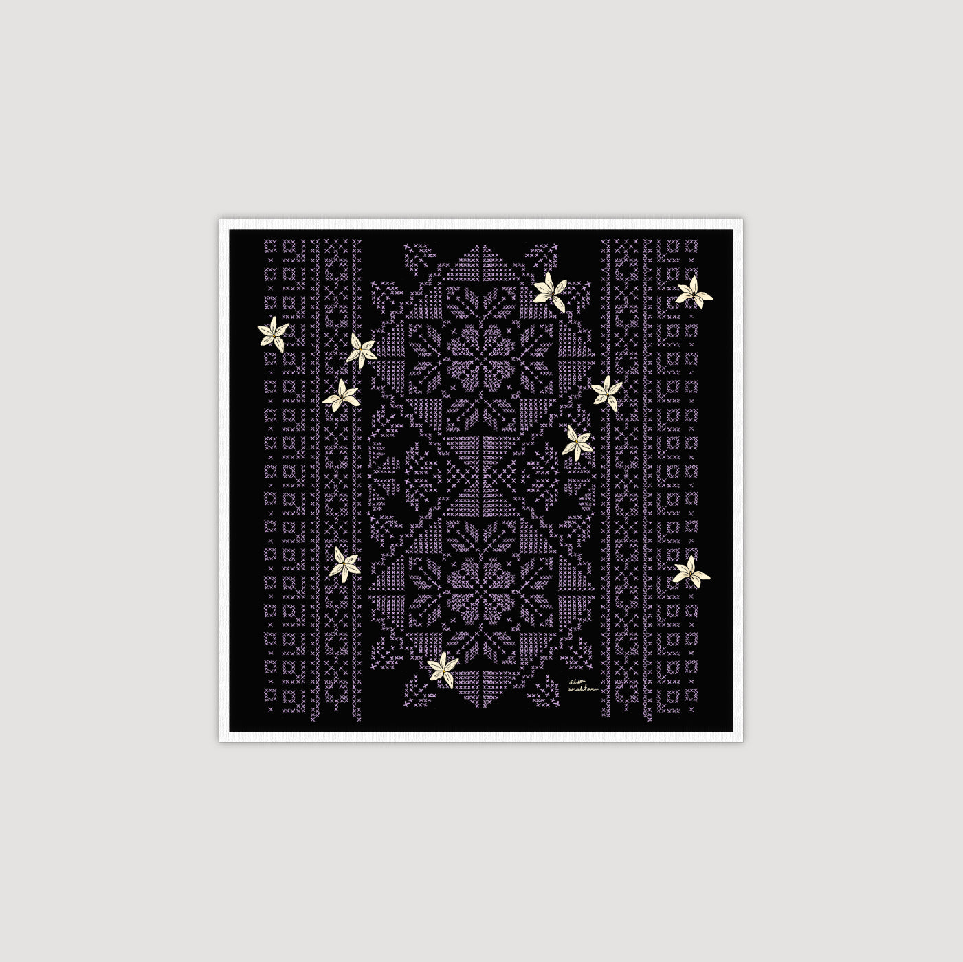 Purple Embroidery