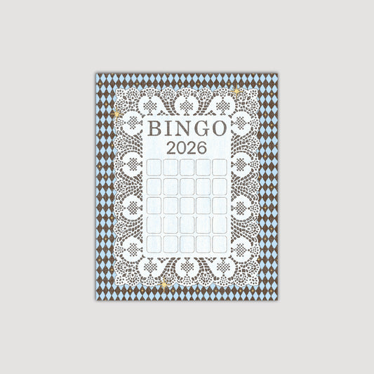 Bingo 2026 (Brown/Blue)